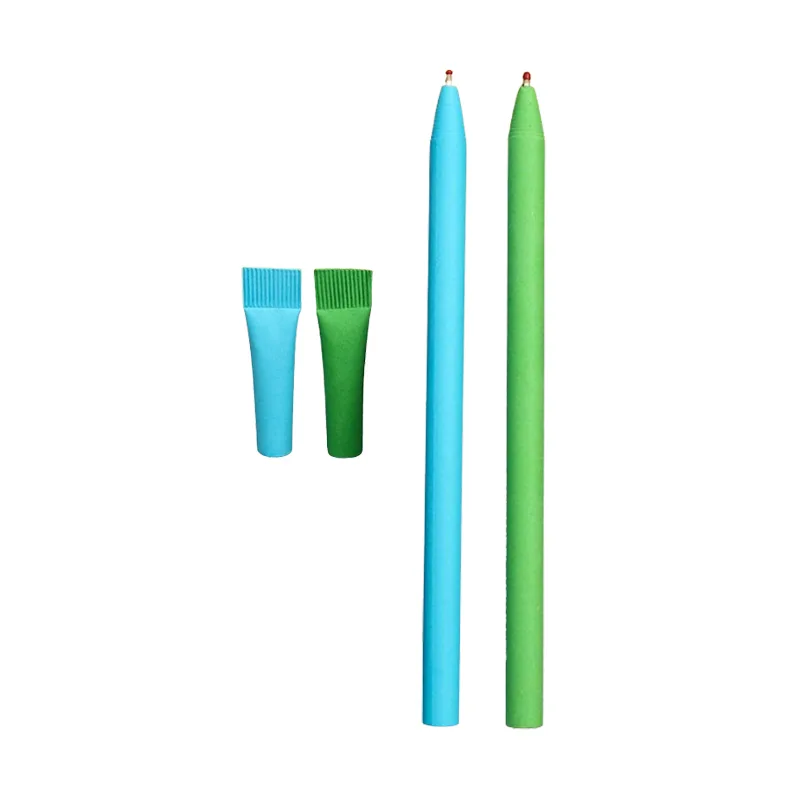Custom Recycled Paper Pen with Cap — view 2